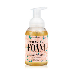 soap pear plum foam