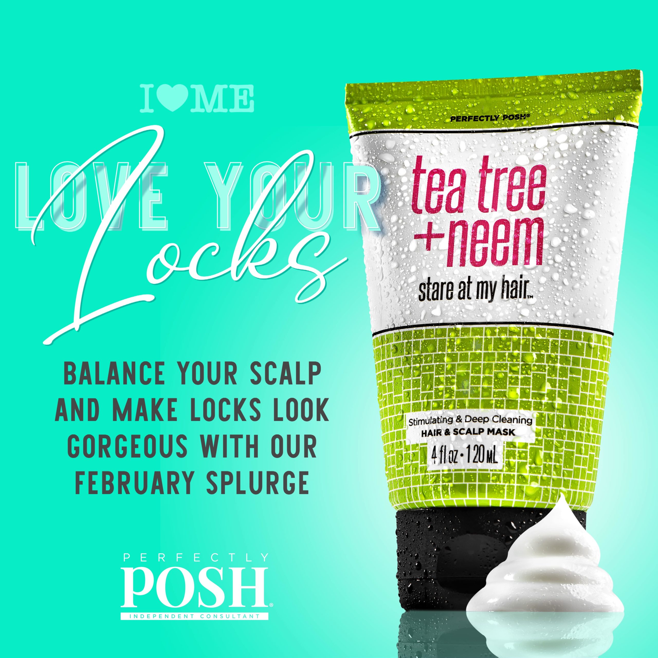 stare at my hair mask tea tree