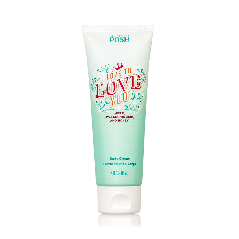body cream perfectly posh love to love you