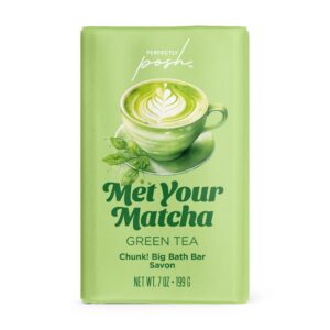 posh met your macha soap chunk